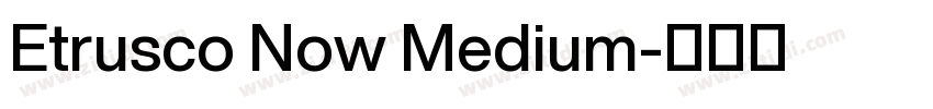 Etrusco Now Medium字体转换
